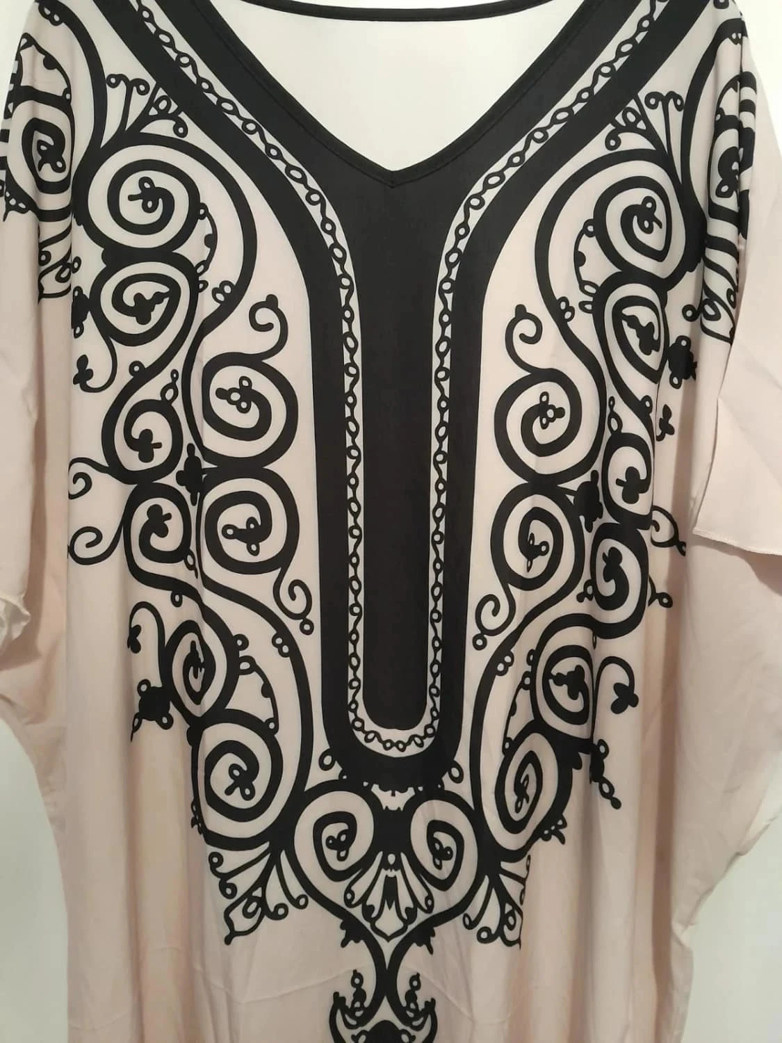 Bohemien jurk, lange caftanstijl, wijd, geschikt voor maten 52/54/56/58 – photo 4
